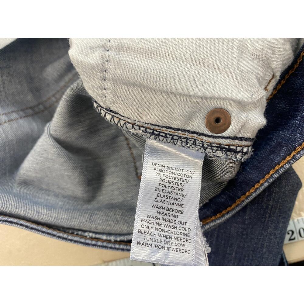 LOFT Jeans Womens 10 30 Dark Blue Wash Curvy Skinny Stretch Denim Mid Rise 34x30 - Picture 12 of 13